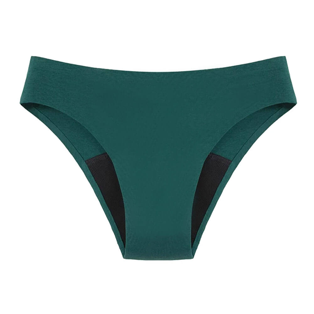 tanga menstruel sans couture vert