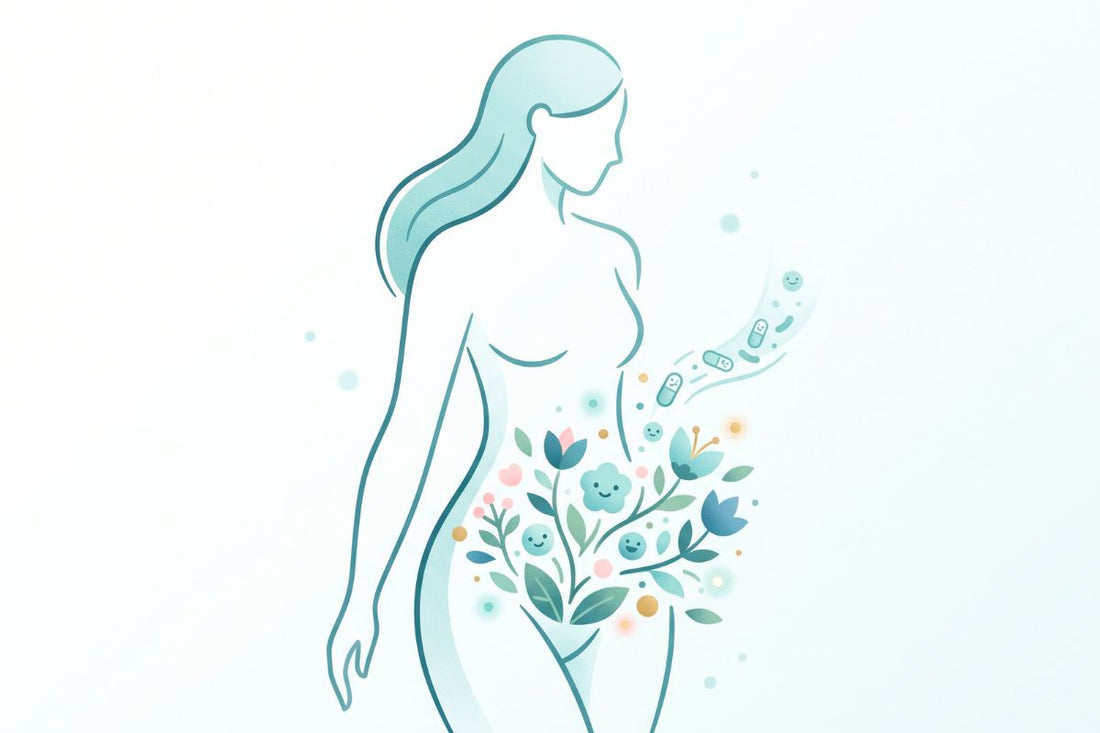 Illustration Femme Probiotiques Flore Intime