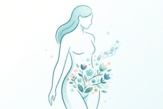 Illustration Femme Probiotiques Flore Intime