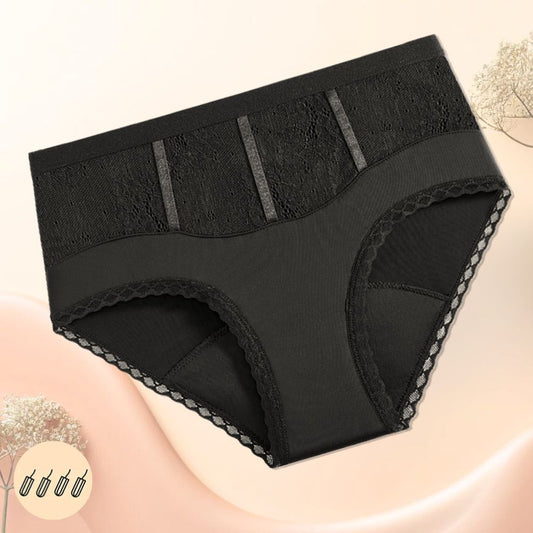 Cueca menstrual de renda NORA para mulheres e adolescentes