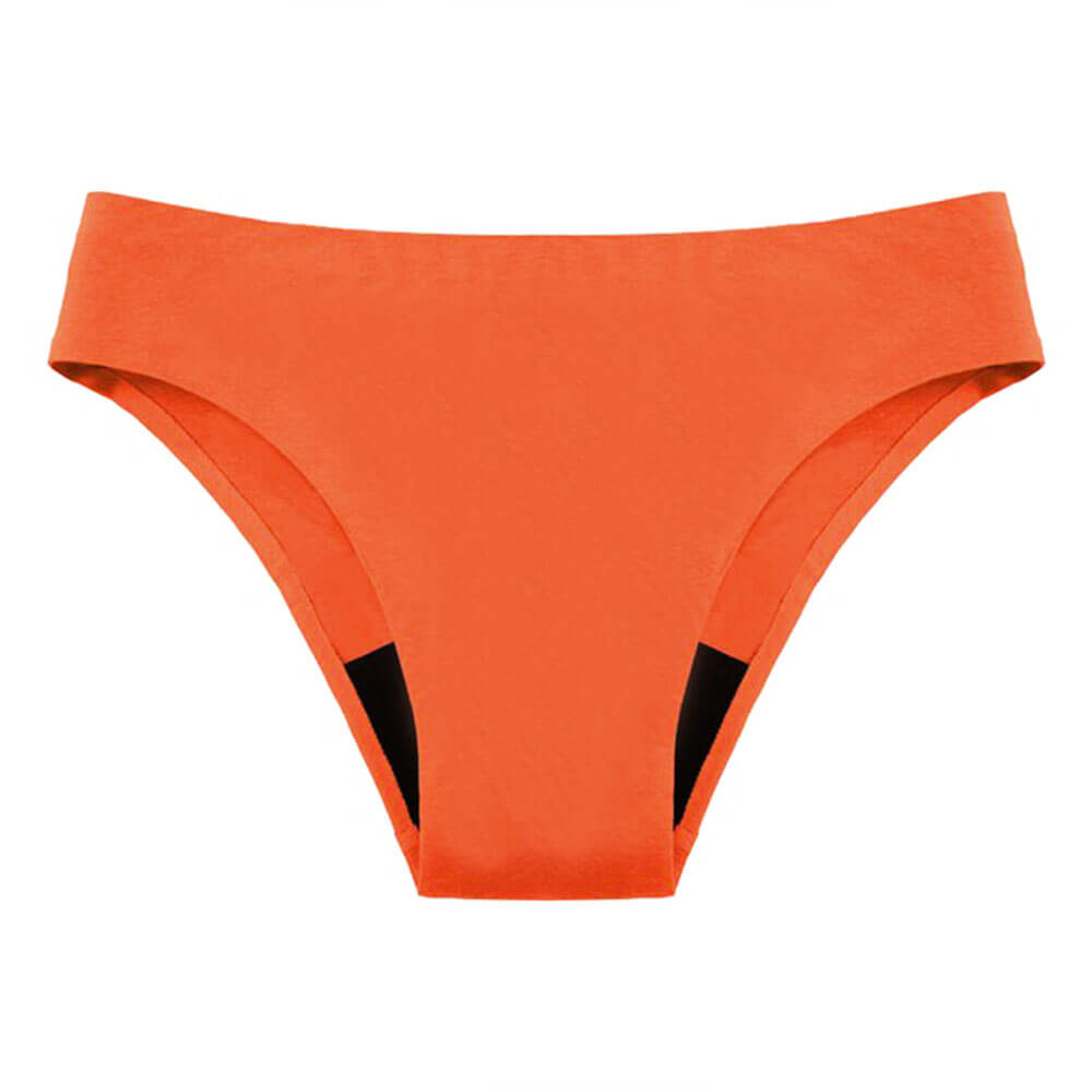 bañador menstrual adolescente bikini naranja