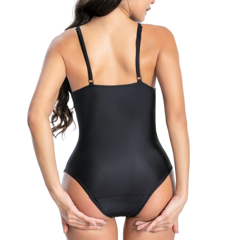 Maillot de bain menstruel une pièce Oduho vue de dos