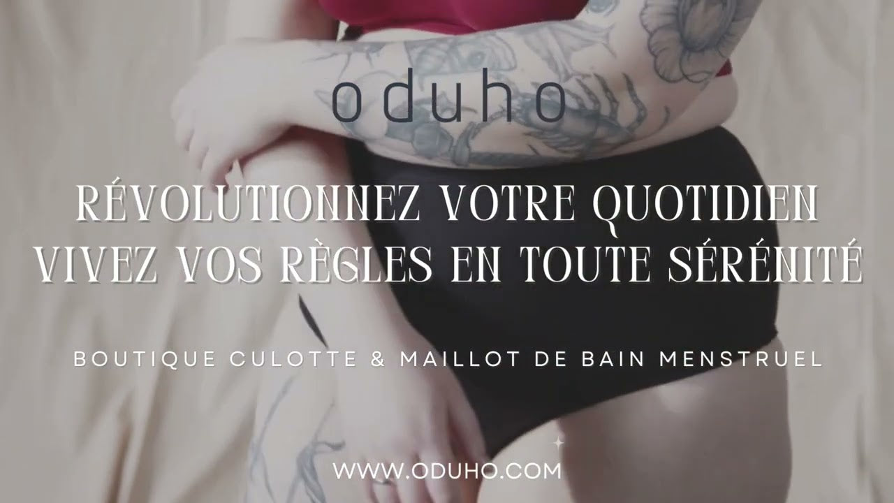 Charger la vidéo : Collection Culottes Menstruelles Pour Femmes Oduho