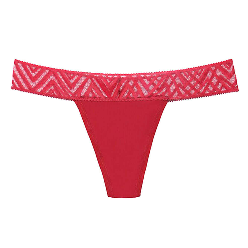 string menstruel pour règles rouge