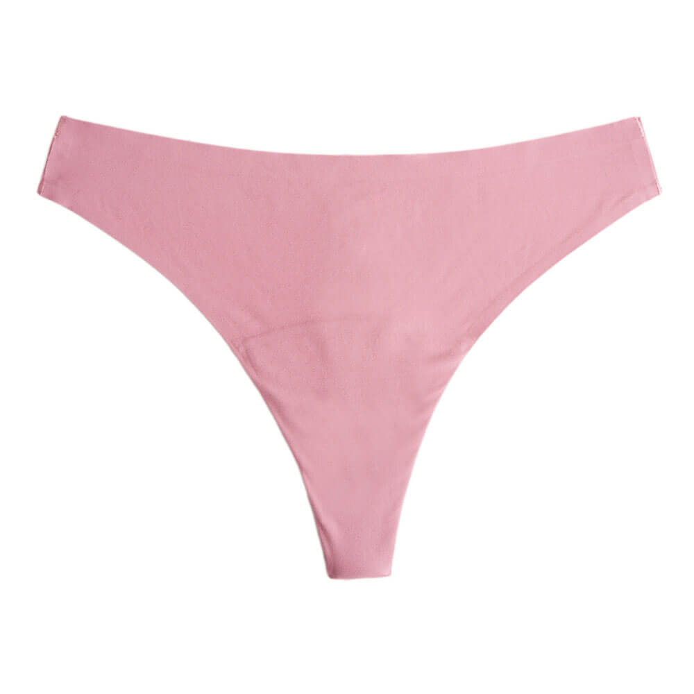 Pink Seamless Period Panties Thong