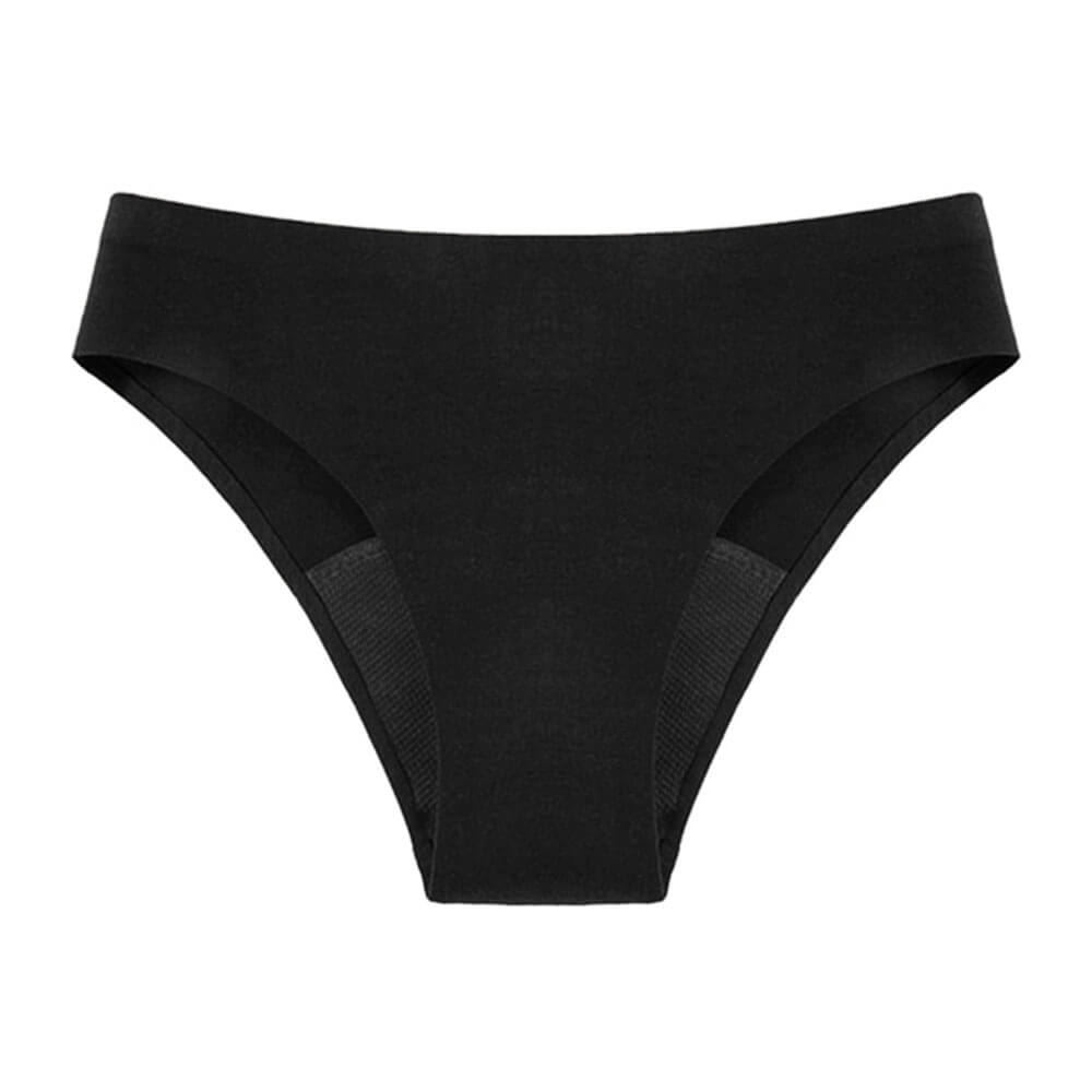 Tanga Menstruel Sans Couture Noir